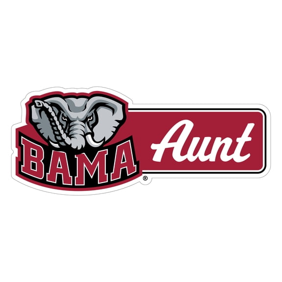 Alabama Crimson Tide Proud Aunt Die Cut Decal Officially Licensed Collegiate Product (3-Inches Wide)
