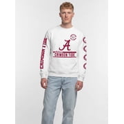 Alabama Crimson Tide Reebok Mens White Crew Sweatshirt