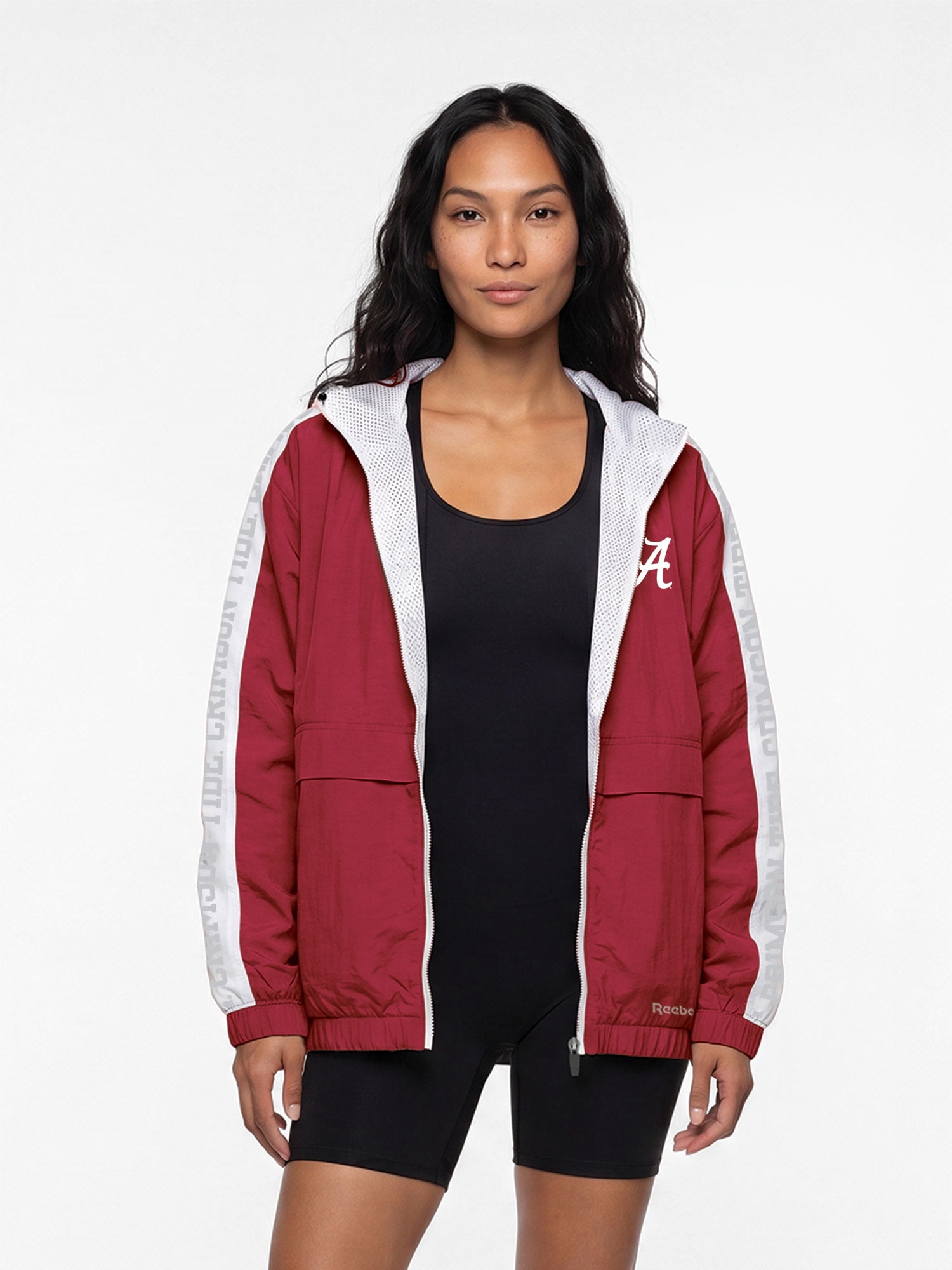 Alabama Crimson Tide Reebok Womens Colorblocked Full Zip Jacket