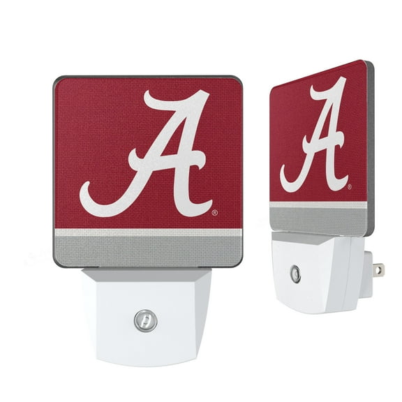 Alabama Crimson Tide Stripe Design Nightlight 2-Pack