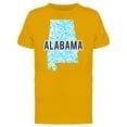 thumbnail image 1 of Alabama Dotted Map Ts Tee Men's -Image by Shutterstock, 1 of 2