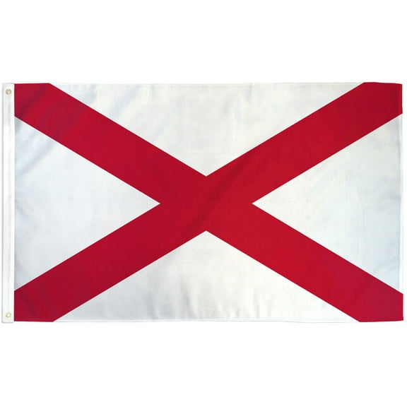 Alabama Flag 2x3ft House Flag US State Flag AL Flag (100D FABRIC)