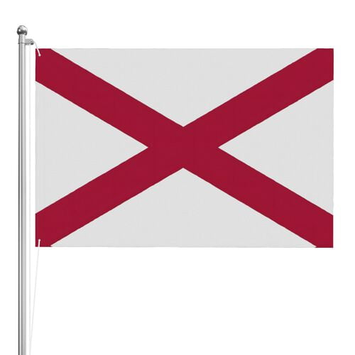 Alabama Flag 3x2 Ft Outside  Double Sided Alabama State Flags University of  Alabama Flag Garden Flag Football Banner Polyester Fabric with 2 Brass Grommets for Outdoor Indoor Decor