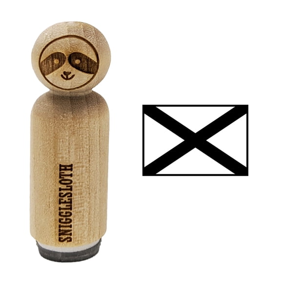 Alabama Flag Rubber Stamp for Scrapbooking Crafting Stamping - Mini 1/2 Inch