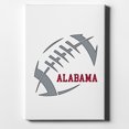 thumbnail image 1 of Alabama Football - Crimson, Gray - 11" x 14" - Decorative Canvas Wall Art - White Edge - 5/8" Gallery Wrapped, 1 of 2