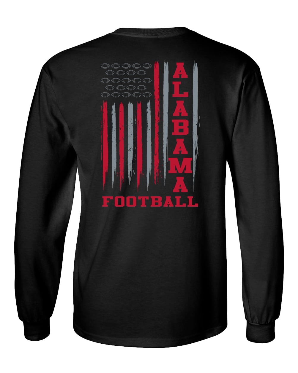 Casual Contrast Color Alabama Printed T-shirt Top main image 1
