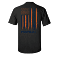 thumbnail image 1 of Alabama Football Team Color Orange and Blue American Flag Mens Short Sleeve T-shirt Graphic Tee-Black-Medium, 1 of 4