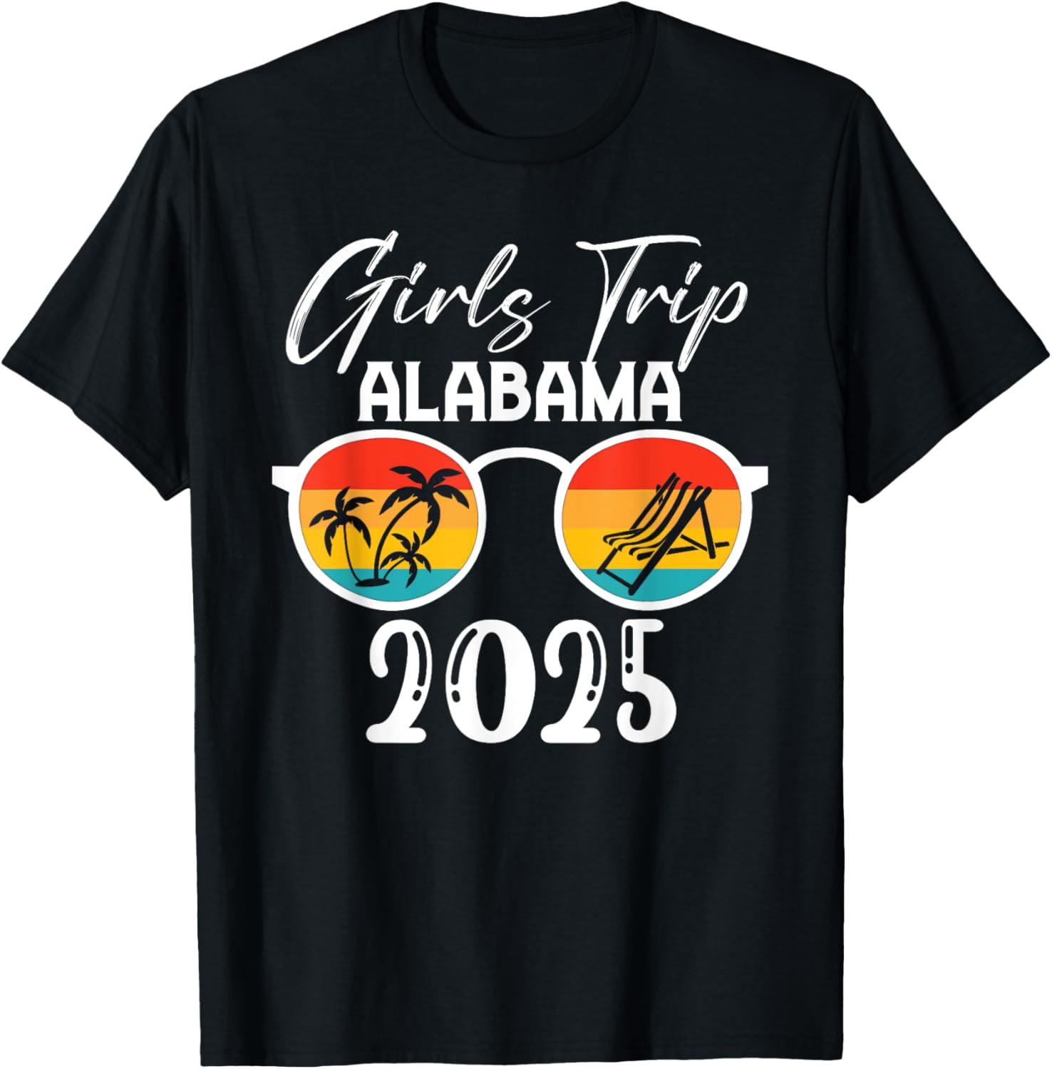 Alabama Girls Trip 2025 Cute Beach Summer Vacation Party TShirt