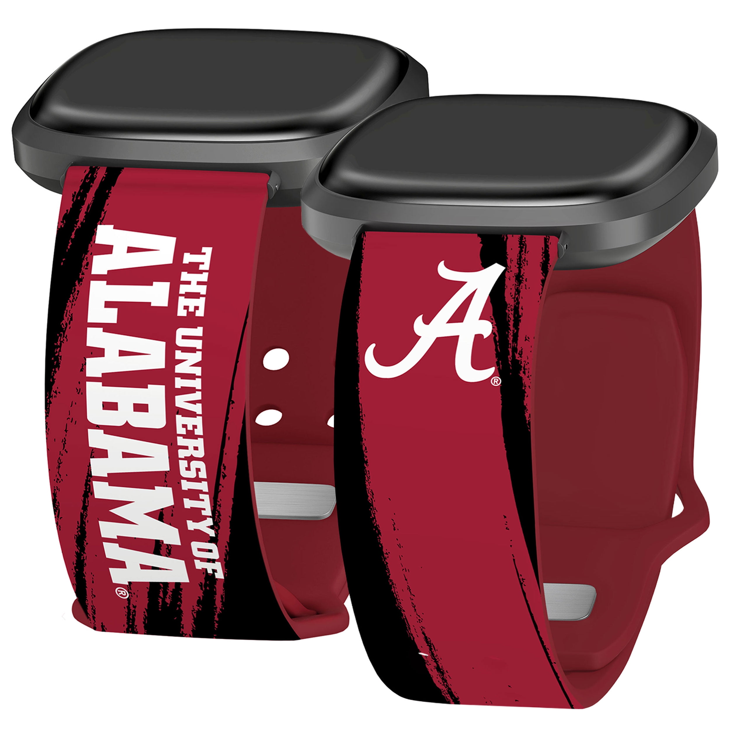 Alabama HD Paint Stripe Unisex Watch Band for FitBit Versa 3 & Sense (Long)