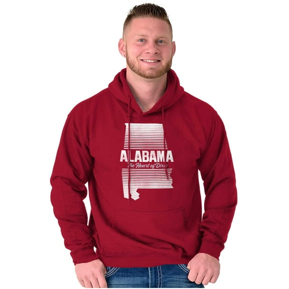 Alabama Heart of Dixie AL Native Hoodie Sweatshirt Women Men Brisco Brands S