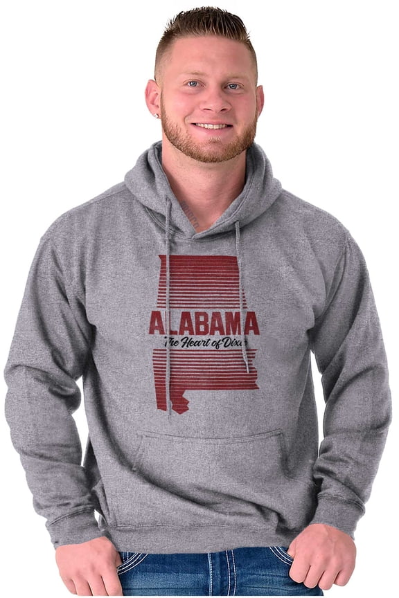 Alabama Heart of Dixie AL Native Unisex Plus Fleece Graphic Hoodie Brisco Brands 3X