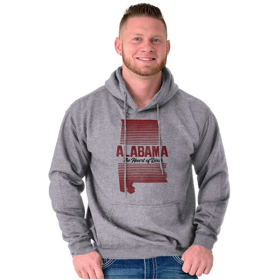 Alabama Heart of Dixie AL Native Unisex Plus Fleece Graphic Hoodie Brisco Brands 4X