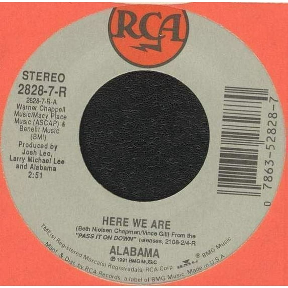 Alabama - Here We Are - 7"