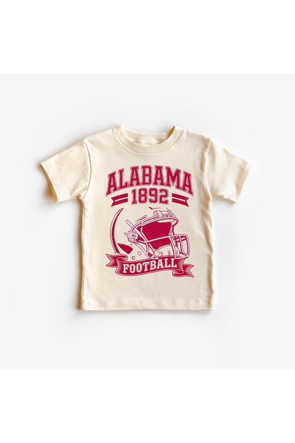Alabama Kids Football T-Shirt – Vintage Style Graphic Tee (1892) All Size S-3Xl