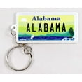 thumbnail image 1 of Alabama License Plate Aluminum Ultra-Slim Rectangular Souvenir Keychain, 1 of 1