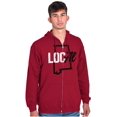 thumbnail image 1 of Alabama Local State Shaped Pun Cute Zip Up Hoodie Men's Women's Brisco Brands 2X, 1 of 6
