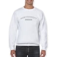 thumbnail image 1 of Alabama, Montgomery Text Men Sweatshirt, Male XX-Large, 1 of 4