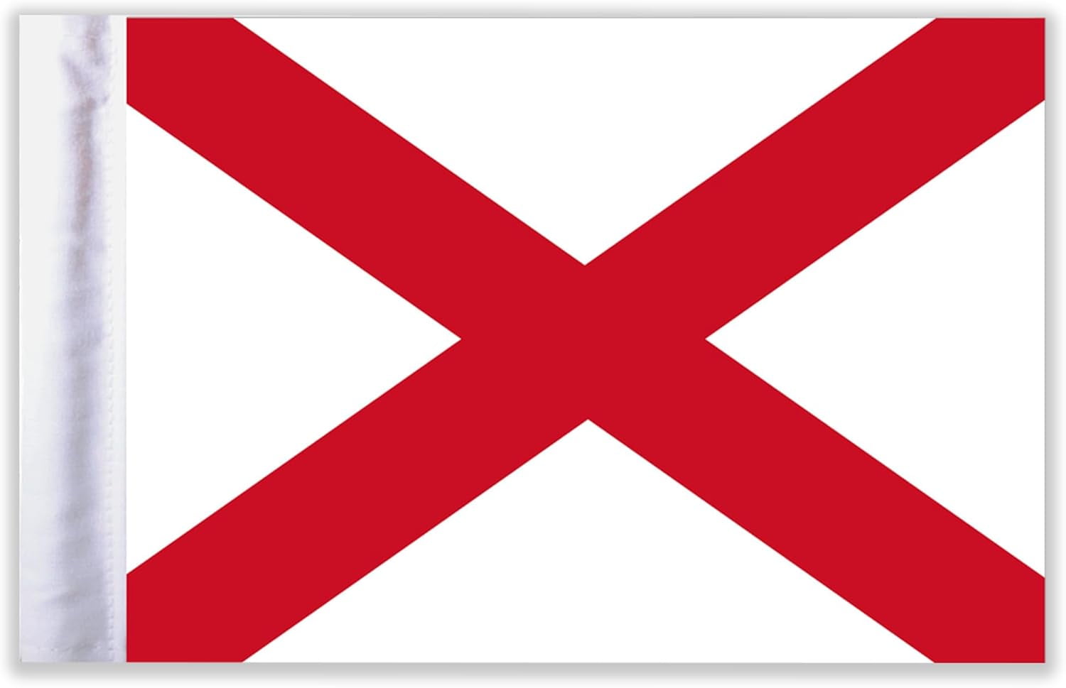 Alabama Motorcycle Flag 6"x9" | Durable Cotton-Poly Blend | Double-Sided & Double-Stitched | 1/2" Sleeve for 9" Poles | Wind-Resistant for Highway Speeds | Made in USA | Motorcycle Flag Accessory