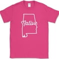 thumbnail image 1 of Alabama Native T-Shirt Funny Humor State Pride Geography Tee - Pink, 4XL, 1 of 1