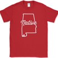 thumbnail image 1 of Alabama Native T-Shirt Funny Humor State Pride Geography Tee - Red, 5XL, 1 of 1