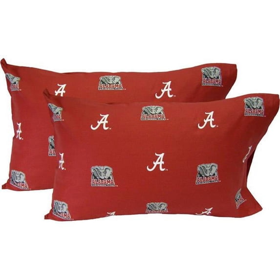 Alabama Printed Pillow Case- Set of 2- Solid