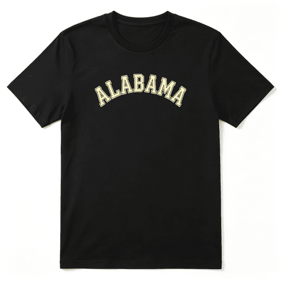 Alabama Retro Graphic Tee for Men and Women, Fun Road Trip Cotton Short Sleeves T-Shirt