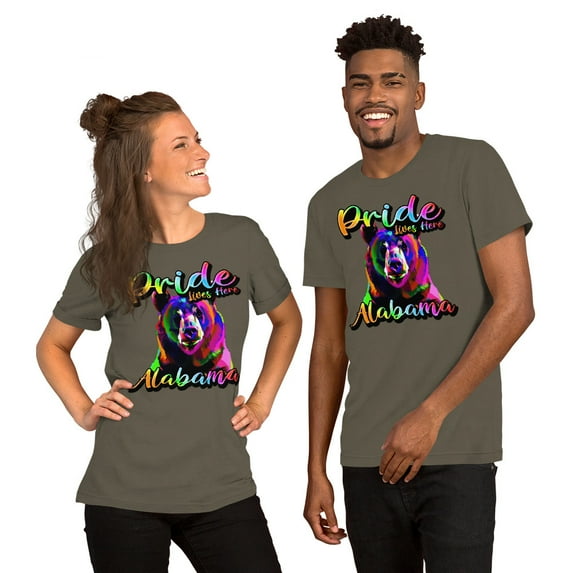Alabama State Animal - Pride Lives Here Design Unisex t-shirt (Army, 4XL)