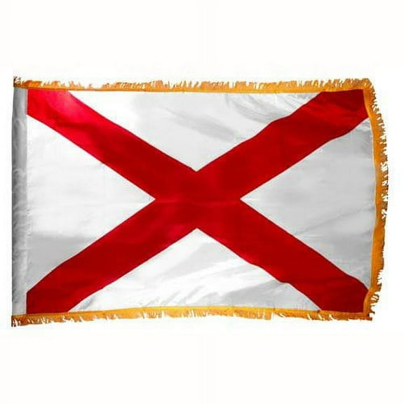 Alabama State Flag 4x6 Feet Indoor Spectramax Nylon by Valley Forge Flag 46242010