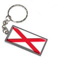 thumbnail image 1 of Alabama State Flag Keychain Key Chain Ring, 1 of 1