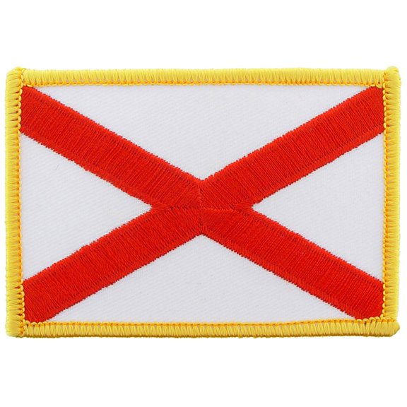 Alabama State Flag Patch 2 1/2" x 3 1/2"