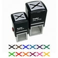 thumbnail image 1 of Alabama State Flag Self-Inking Rubber Stamp Ink Stamper - Pink Ink - Small 1 Inch, 1 of 7