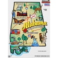 thumbnail image 1 of Alabama State Map Die Cut Sticker, 1 of 1