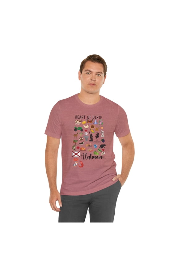 Alabama State Map Unisex Shirt, Alabama Home Shirt State Map
