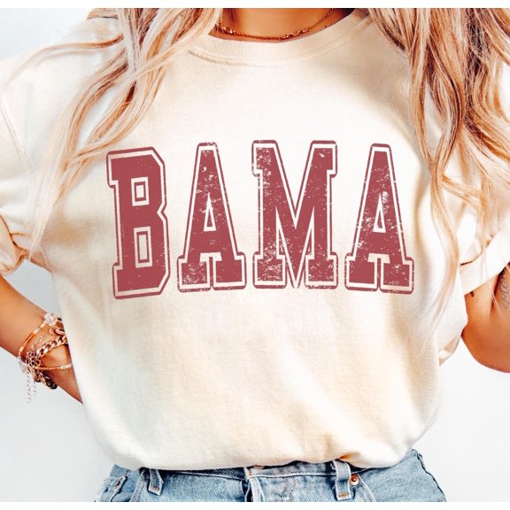 Alabama State Shirt, Vintage Southern Graphic Tee, Retro College Football Style Design Apparel, Local Pride Aesthetic, Comfort Colors Unisex Cotton T-shirt, Sizies S-3XL