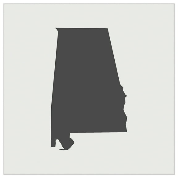 Alabama State Silhouette DIY Cookie Wall Craft Stencil - 3.5 Inch