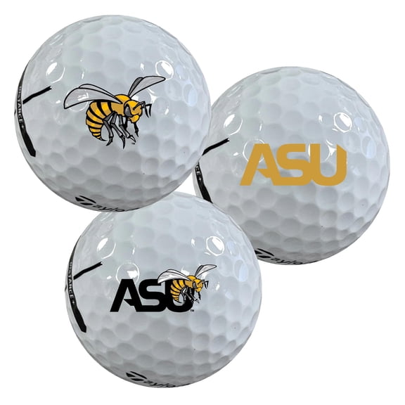 Alabama State University Hornets Logo Edition Officially Licensed NCAA Taylormade Distance+ Golf Balls 12-Pack (Dozen)