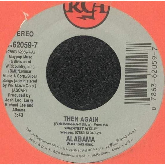 Alabama - Then Again / Hats Off - 7"