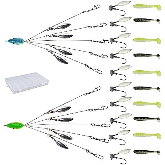 Alabama Umbrella Rigs Fishing Rigs Lure for Fishing Bass Bait Lure 8in 1/2OZ Fishing Bait Rigs