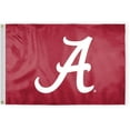 thumbnail image 1 of Alabama University Crimson Tide A Logo Flags - 2x3 Ft Double-Sided Printed Polyester with Brass Grommets - Officially NCAA Licensed Alabama University Crimson Tide Red Bama UA Flags, 1 of 1