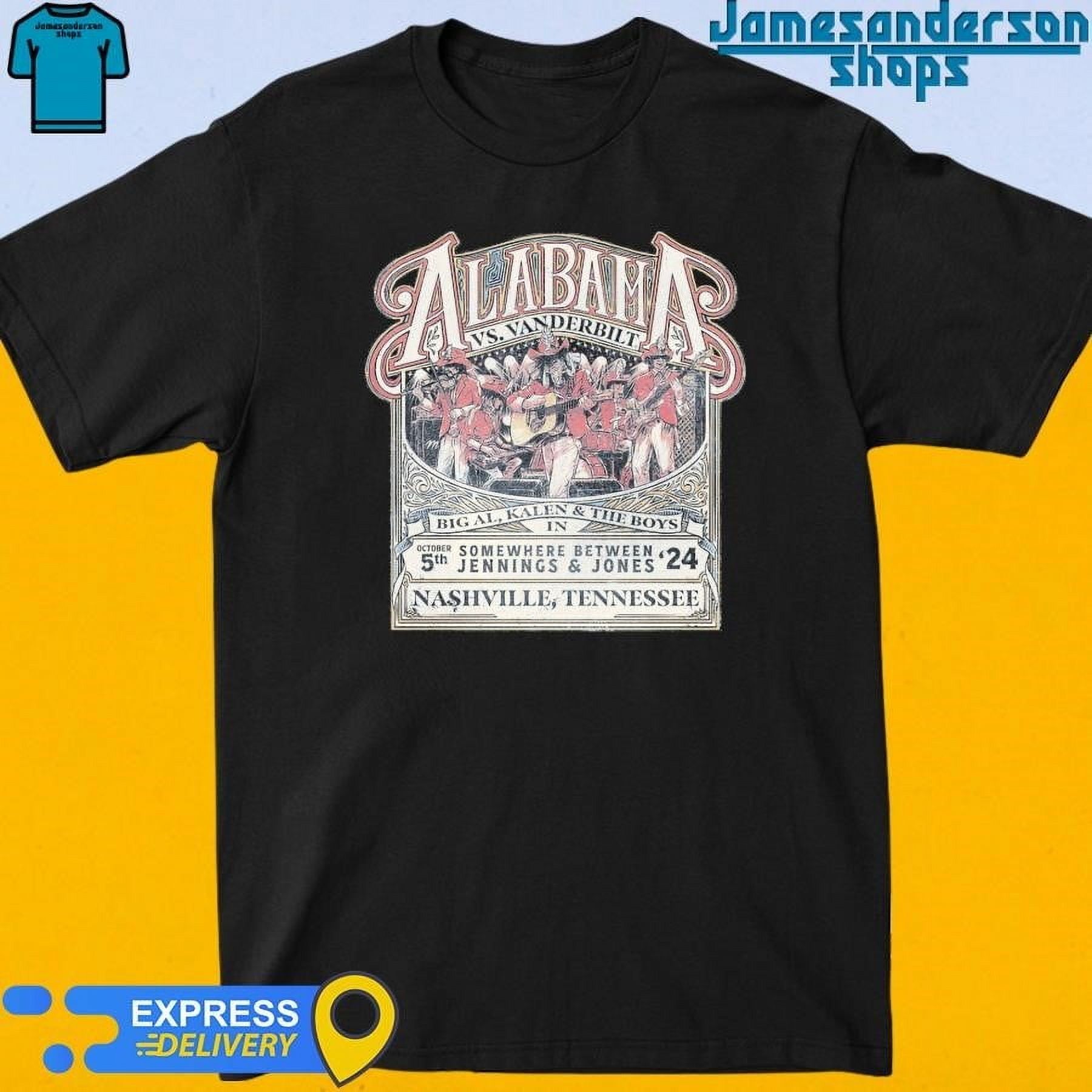 Alabama Vs Vanderbilt 2024 Gameday Shirt