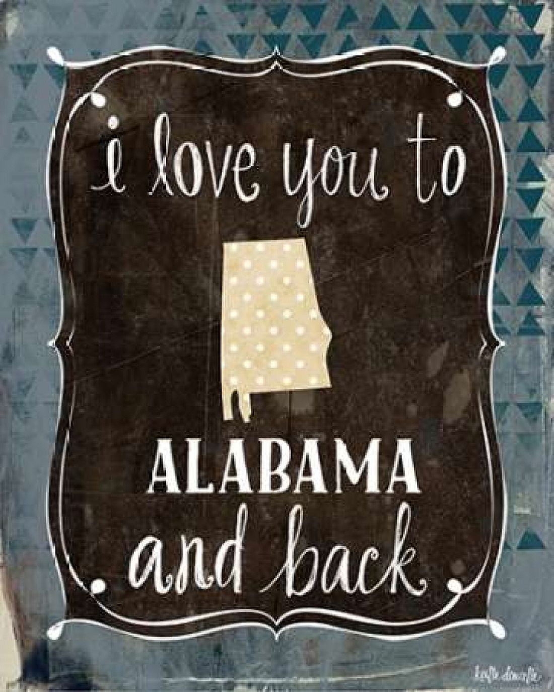 Alabama and Back Canvas Art - Katie Doucette (24 x 30)