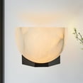 thumbnail image 1 of "Alabaster Bowl Sconce, Wall Lights for Living Room ", 1 of 11