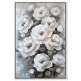 thumbnail image 1 of Alabaster Canvas Luxury Floral Art by Art Remedy, Silver Frame, 30" x 45", 1 of 7