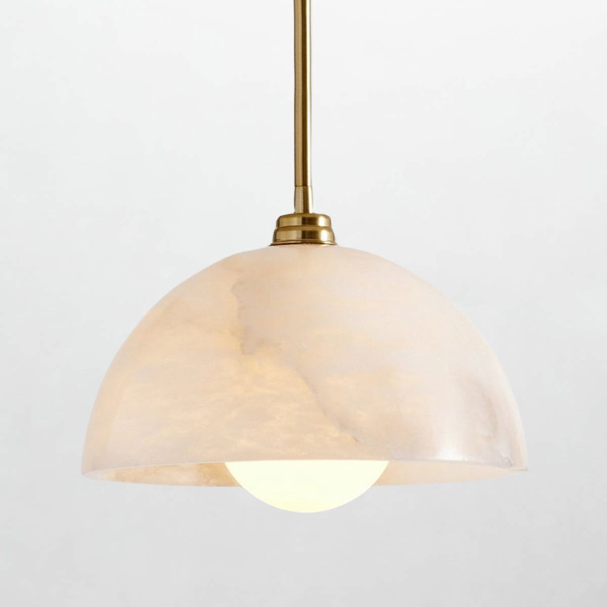 Alabaster Refinement Pendant , Natural , Refinement , Steel , Tumbled ...