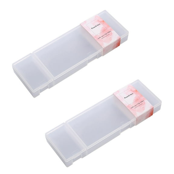 Alabaster White Matte PP Snap-Lid Pencil Case with Stackable Architecture, Minimalist Large Capacity Writing Tools Holder