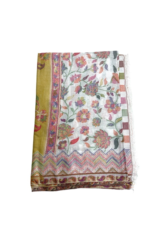 Alabaster Women Scarves Modal with Delicate Floral Prints Stylish Accessory for Summer/Spring