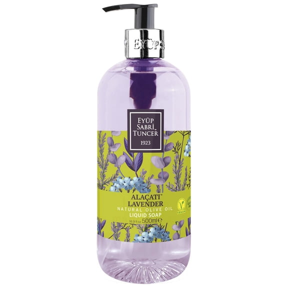 Alacati Lavender Liquid Hand Soap with Natural Olive Oil - 500 ml (for Normal Skin)