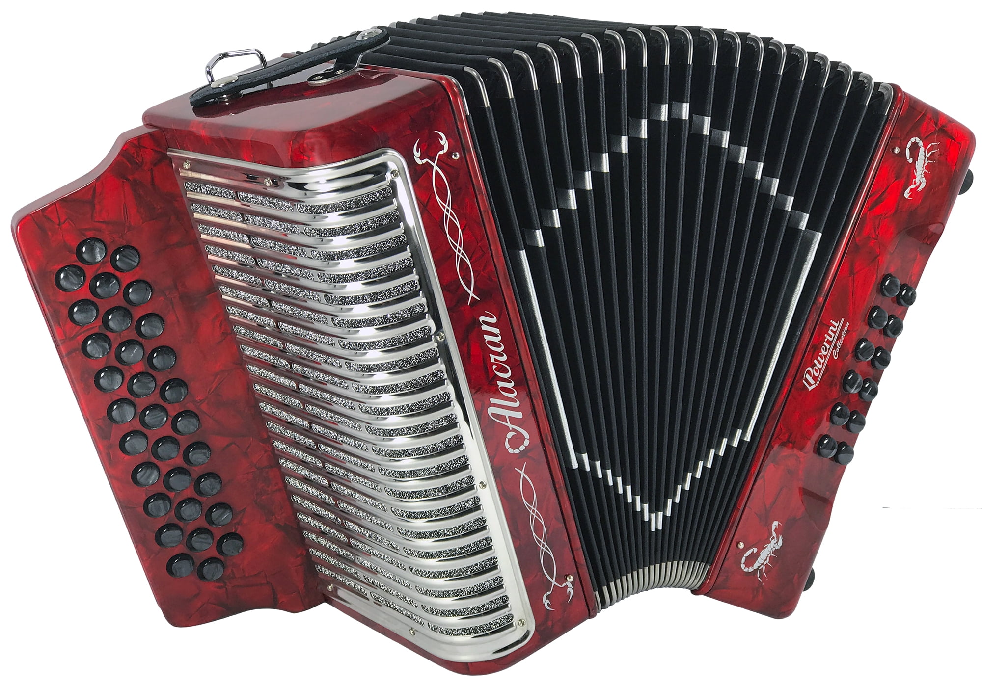 Alacran Accordion AL3112 Red with Case GCF