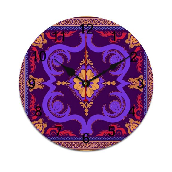 Aladdin-2 Time Decorative Wall Clocks Round Large Wall Watch Bedroom Home Decor 10in