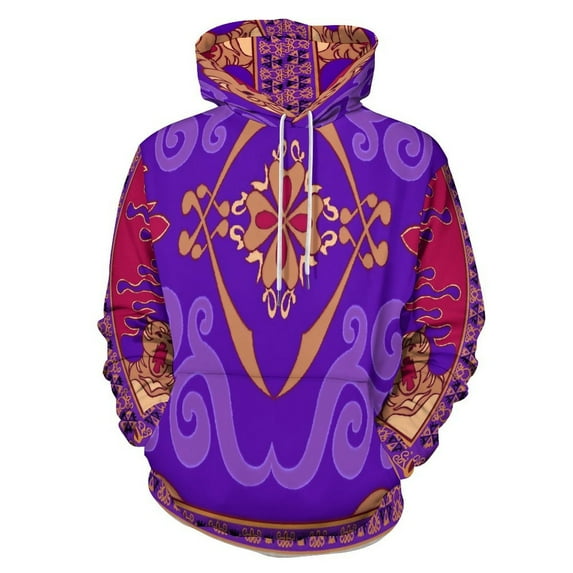 Aladdin 3D Print Hoodie Men Women Autumn Thin Pullover Sweatshirt Vintage Streetwear Tops